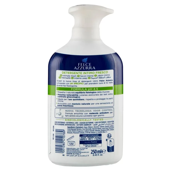 Felce Azzurra Fresco Detergente Intimo 250ml